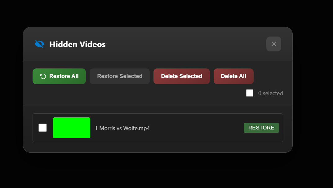 Hidden Videos